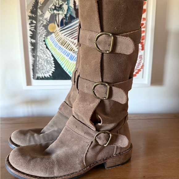 Fiorentini and Baker Classic Eternity Suede Moto Boot - Picture 3 of 6